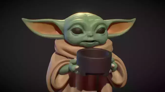 Grogu - 3D Printable 3D print model
