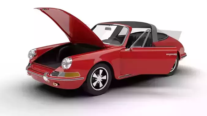 Porsche 911 Targa 1967 HQ 3d model 