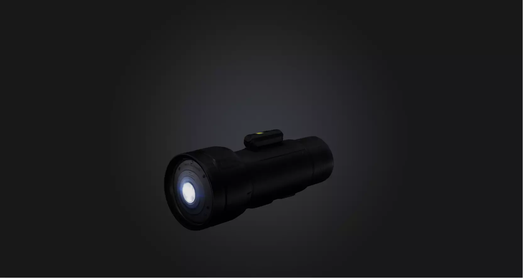 Flashlight Low-poly 3D model_0