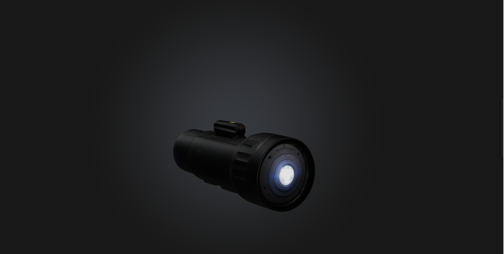 Flashlight Low-poly 3D model_4