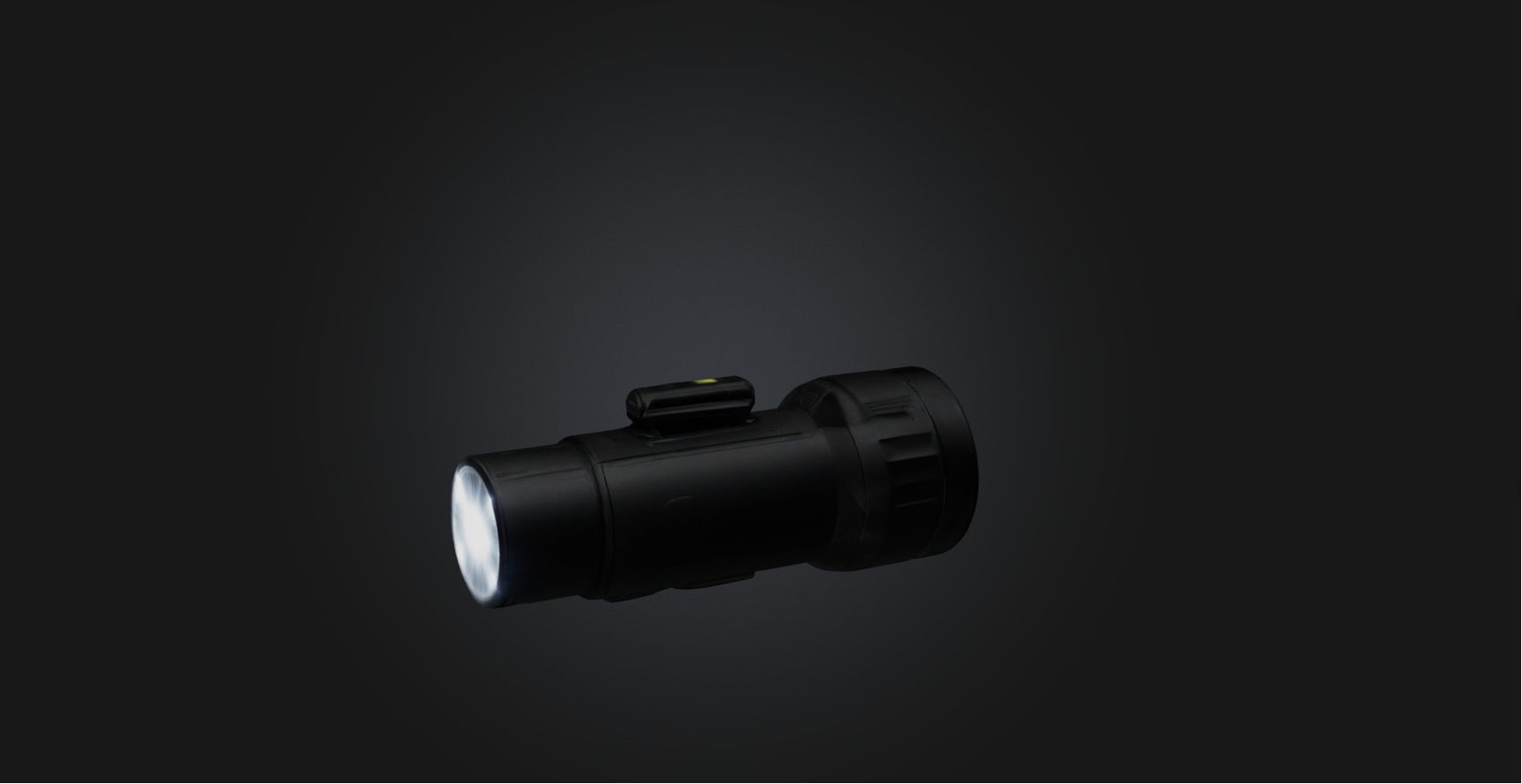 Flashlight Low-poly 3D model_6
