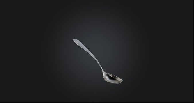 Spoon model Low-poly 3D model