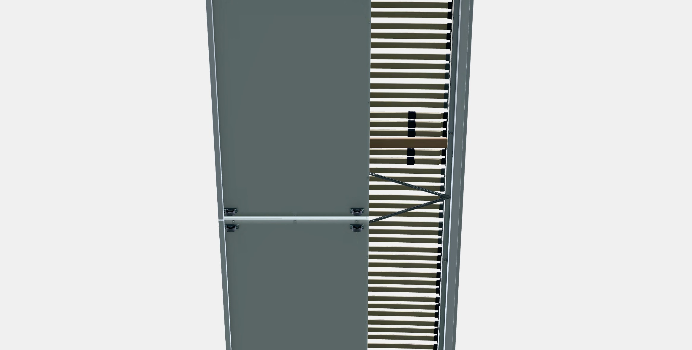 MALM Bed frame high w 2 storage boxes 18 Low-poly 3D model_8