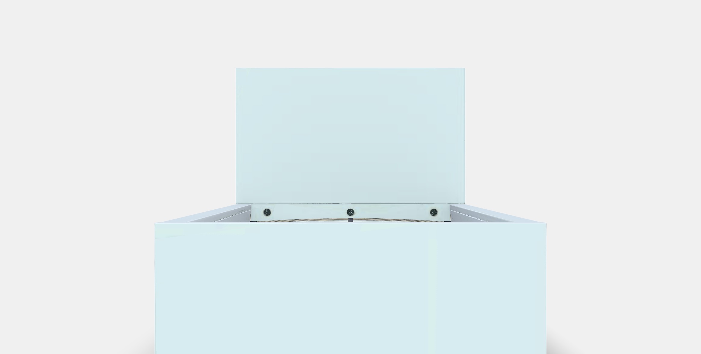 MALM Bed frame high w 2 storage boxes 18 Low-poly 3D model_11