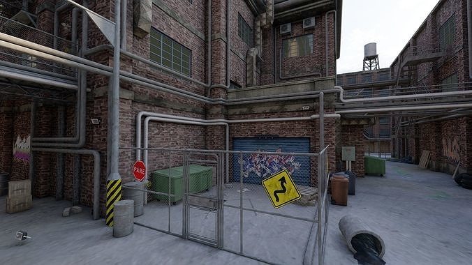 Historic city- urban historic 3D model 4