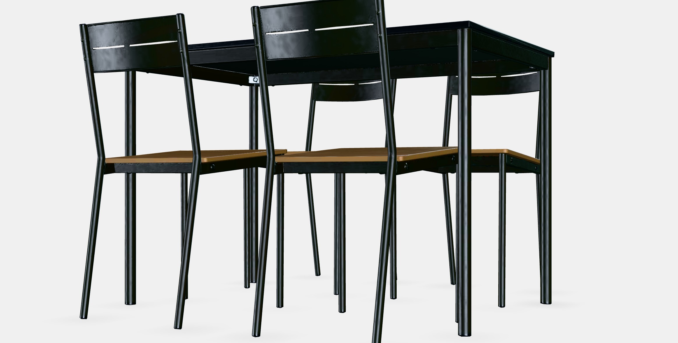 SANDSBERG - SANDSBERG Table and 4 chairs 1 Low-poly 3D model_4