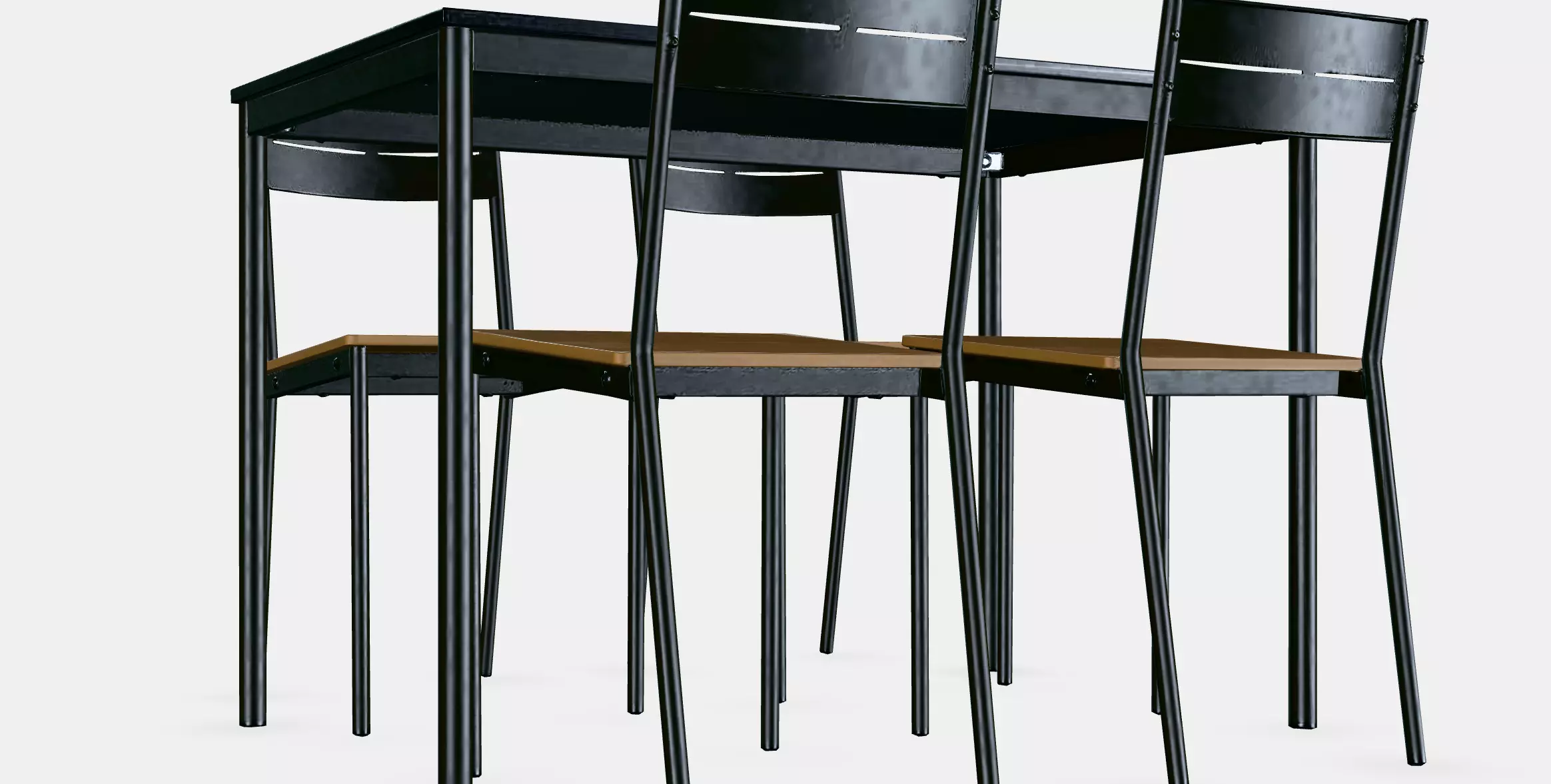 SANDSBERG - SANDSBERG Table and 4 chairs 1 Low-poly 3D model_0