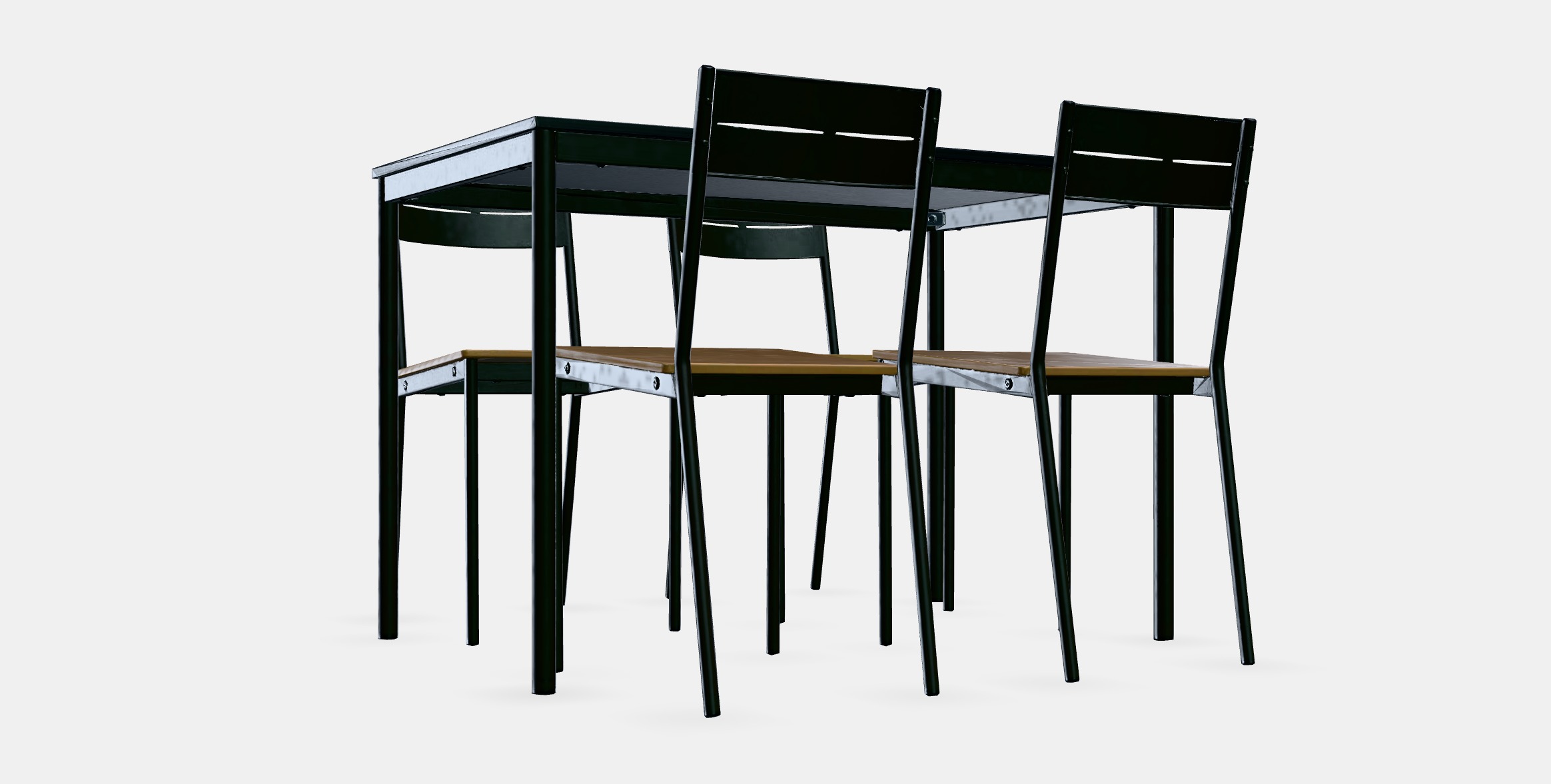 SANDSBERG - SANDSBERG Table and 4 chairs 1 Low-poly 3D model_8