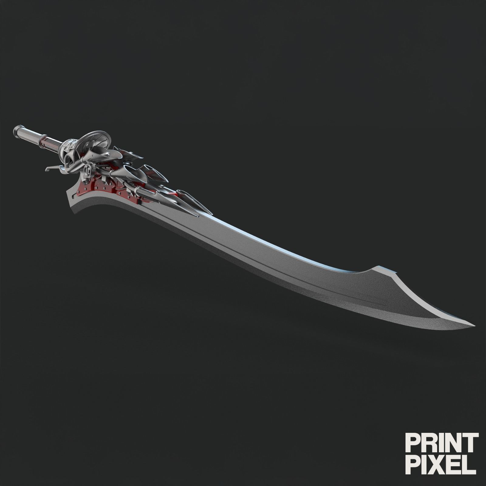 Red queen sword -Devil may cry 3D print model_2