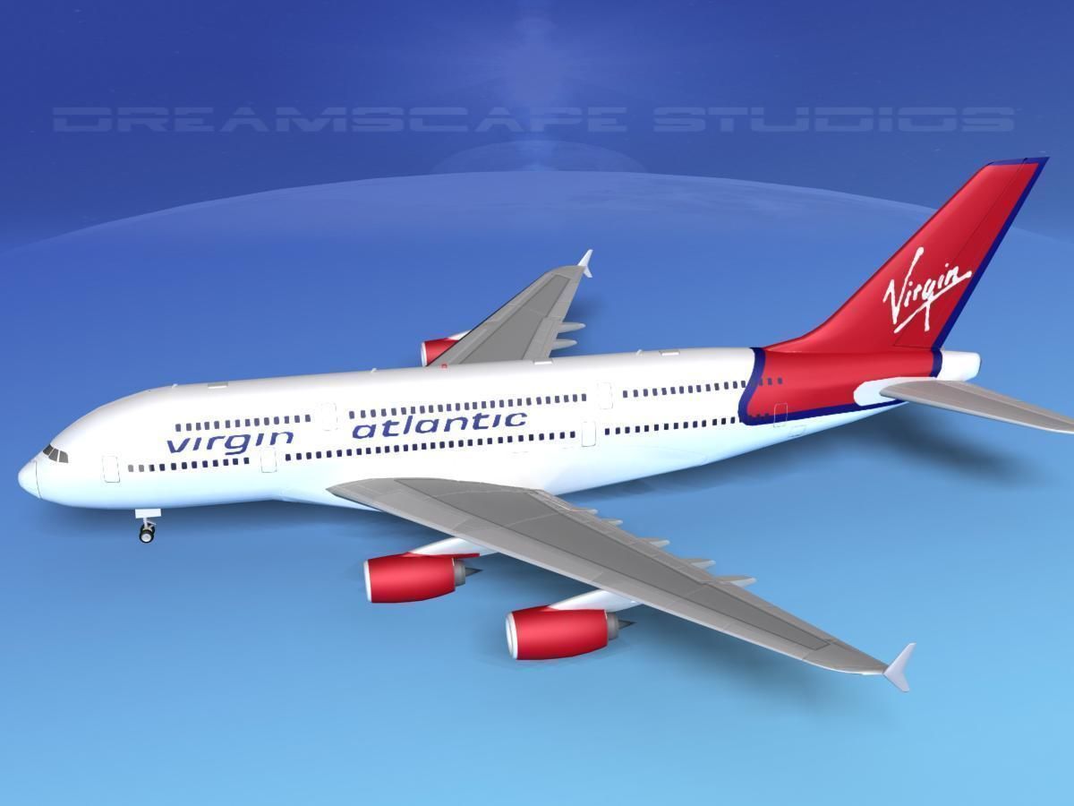 Airbus A380-800 Virgin Atlantic 3D model_10