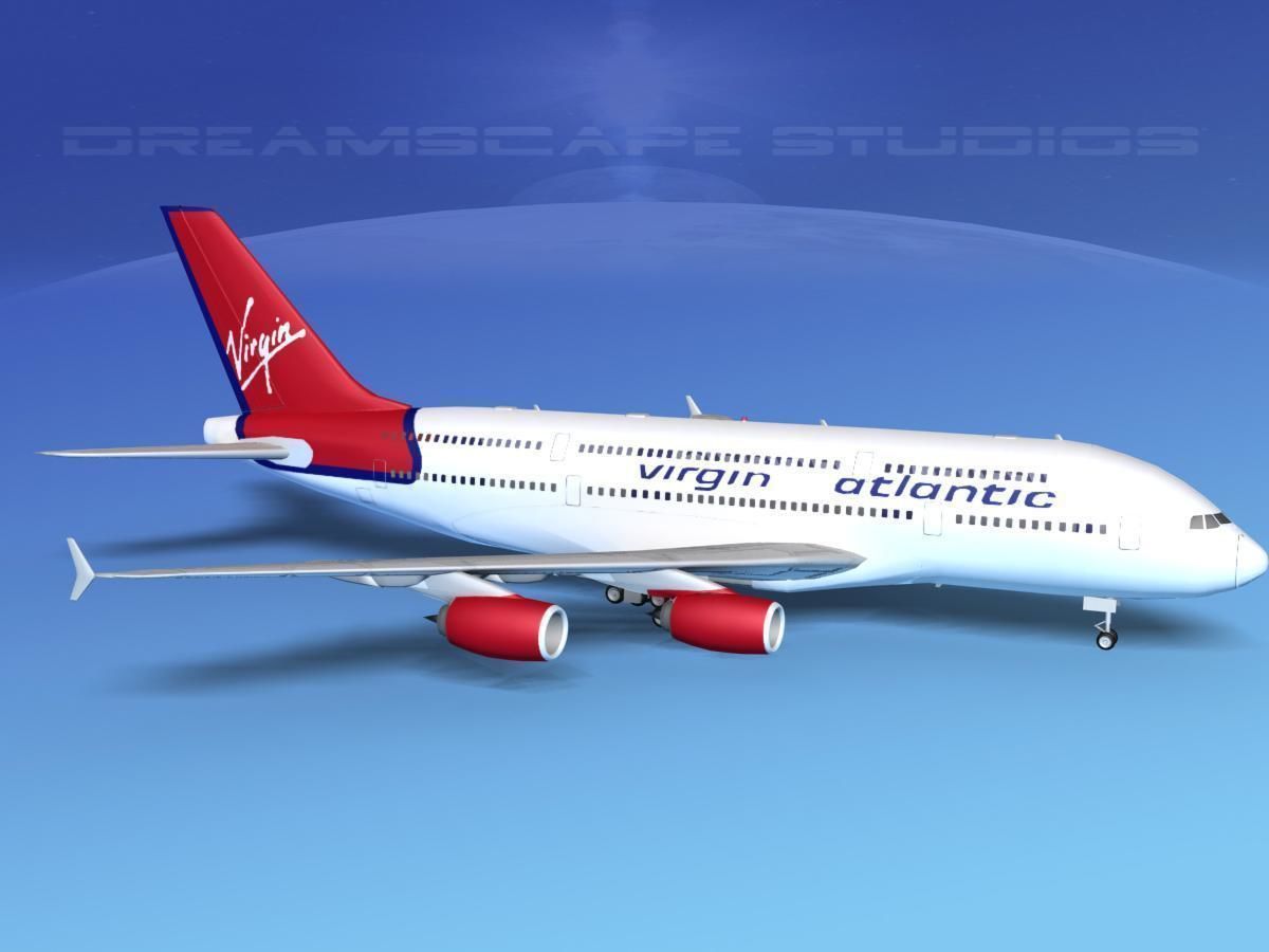 Airbus A380-800 Virgin Atlantic 3D model_4