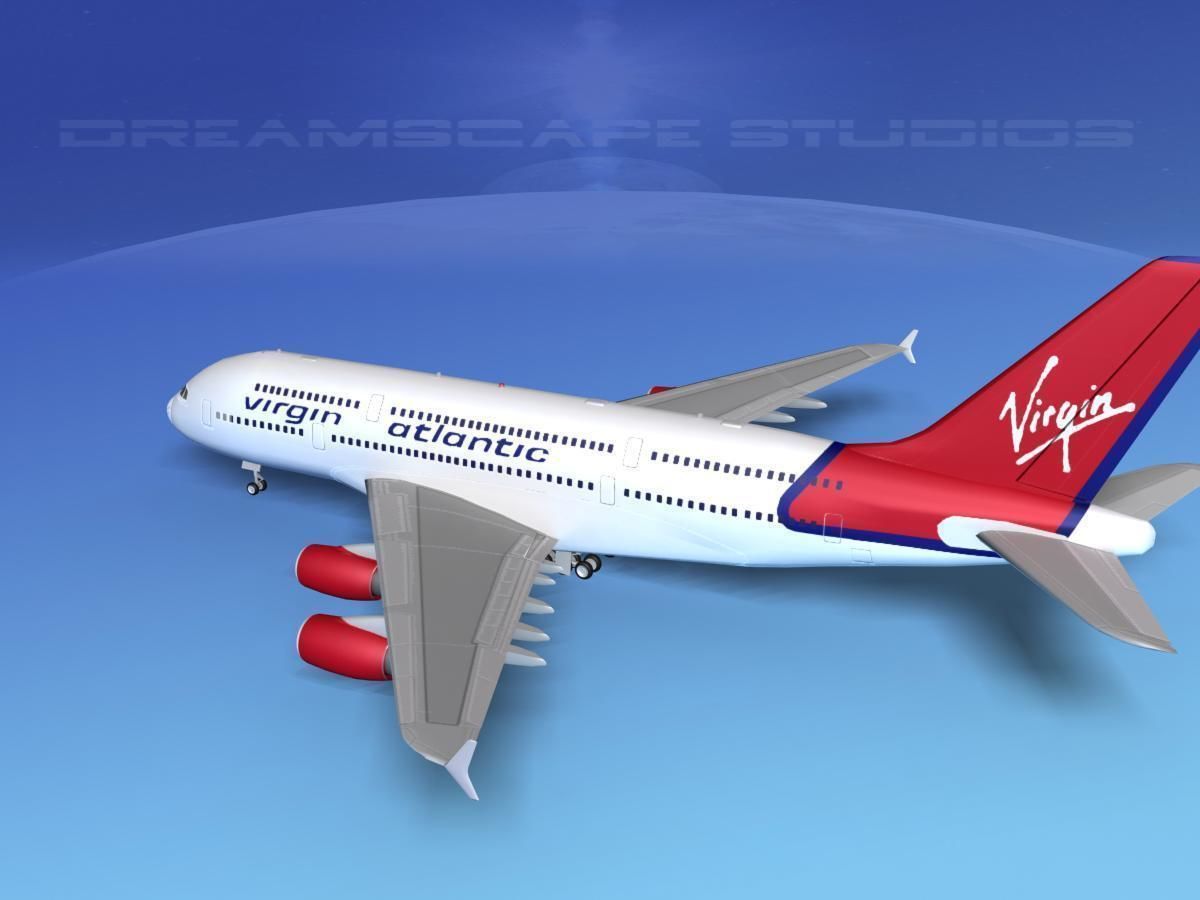 Airbus A380-800 Virgin Atlantic 3D model_9