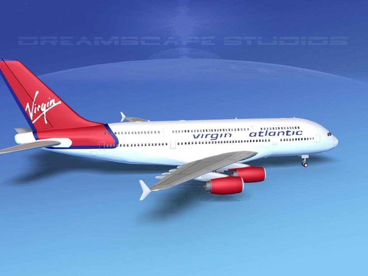 Airbus A380-800 Virgin Atlantic 3D model_5