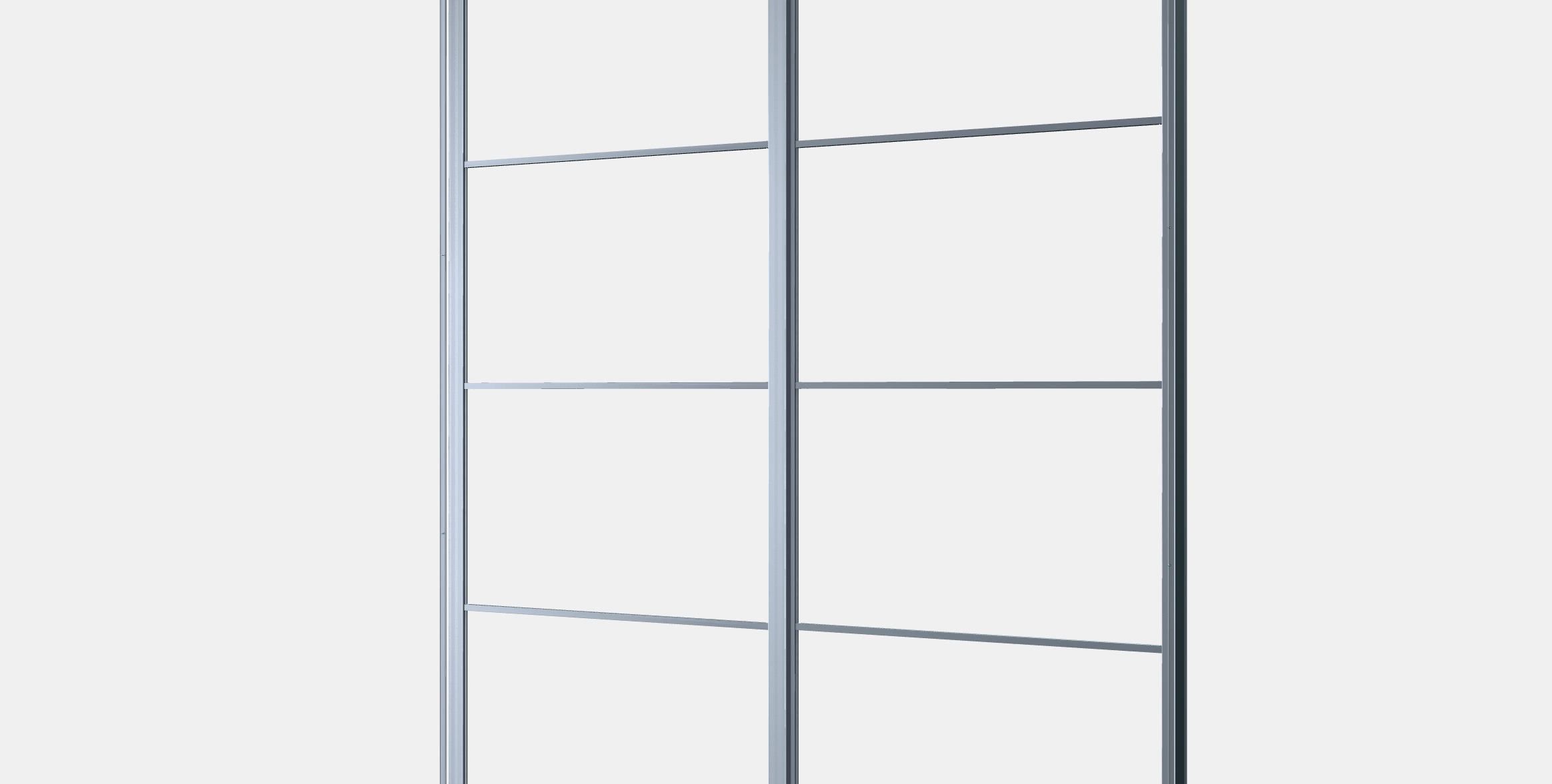 PAX Pair of sliding door frames w rail 4 Low-poly 3D model_8