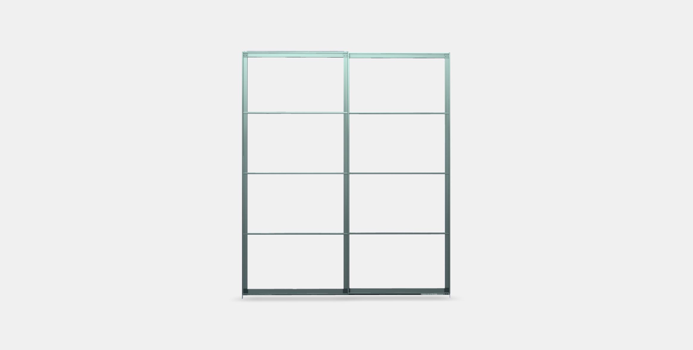 PAX Pair of sliding door frames w rail 4 Low-poly 3D model_10