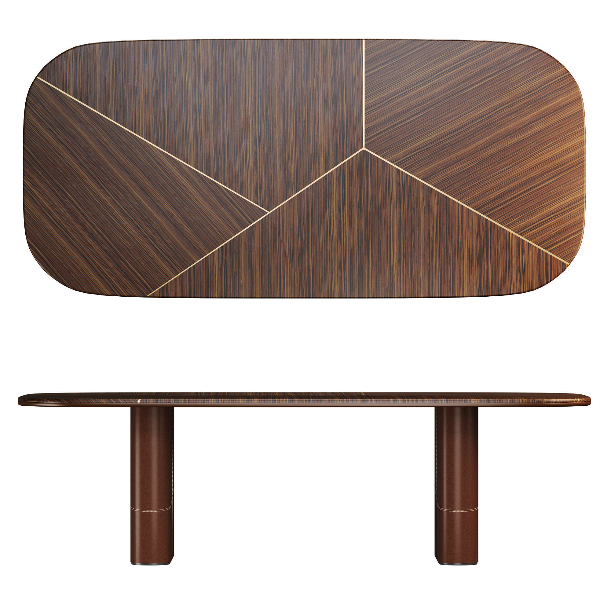 Ceppi Rio Rectangular and Oval table 3D model_1