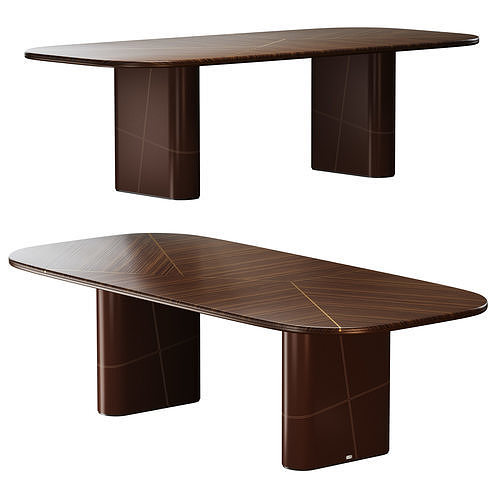 Ceppi Rio Rectangular and Oval table 3D model