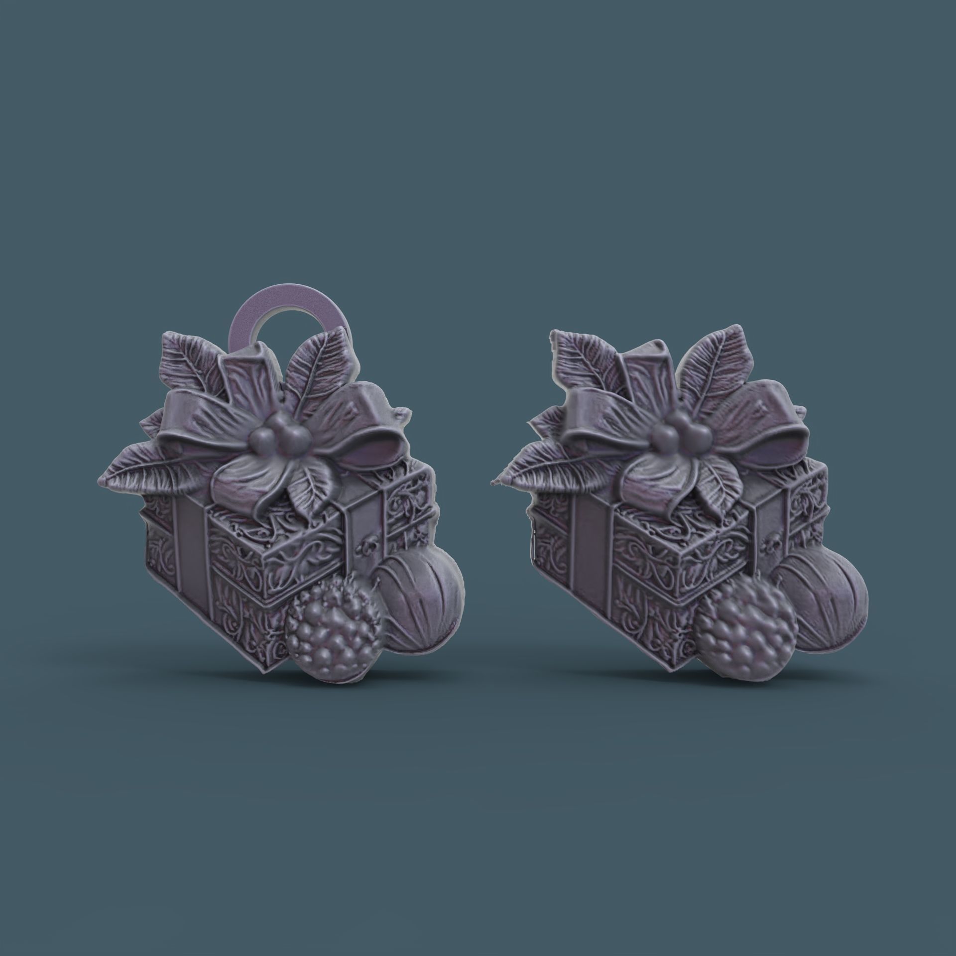 christmas gift decor  3D print model_2