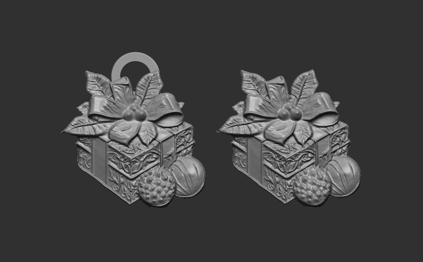 christmas gift decor  3D print model_6