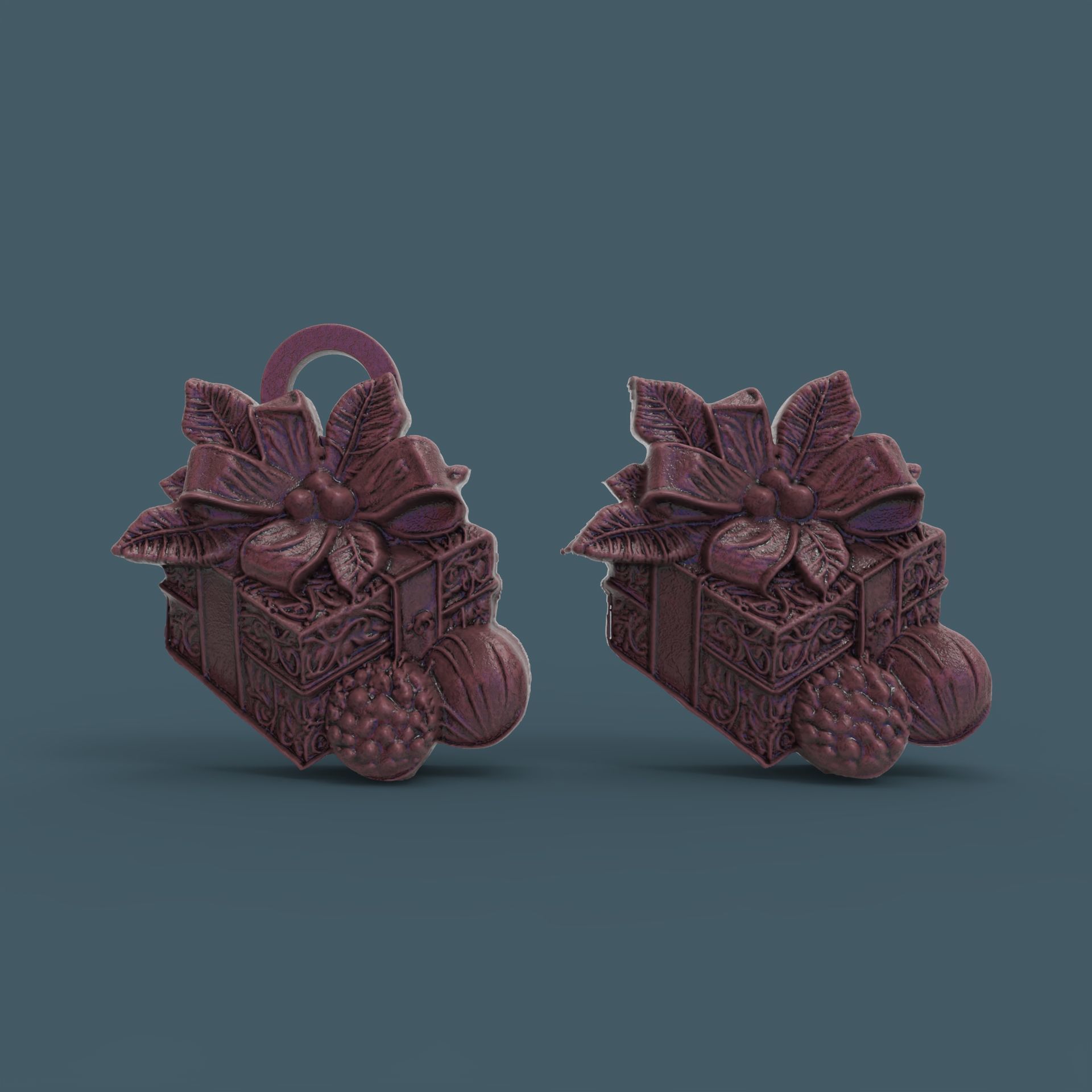 christmas gift decor  3D print model_1