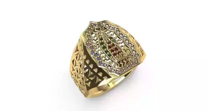 Anillo virgen de guadalupe -v- 3D print model