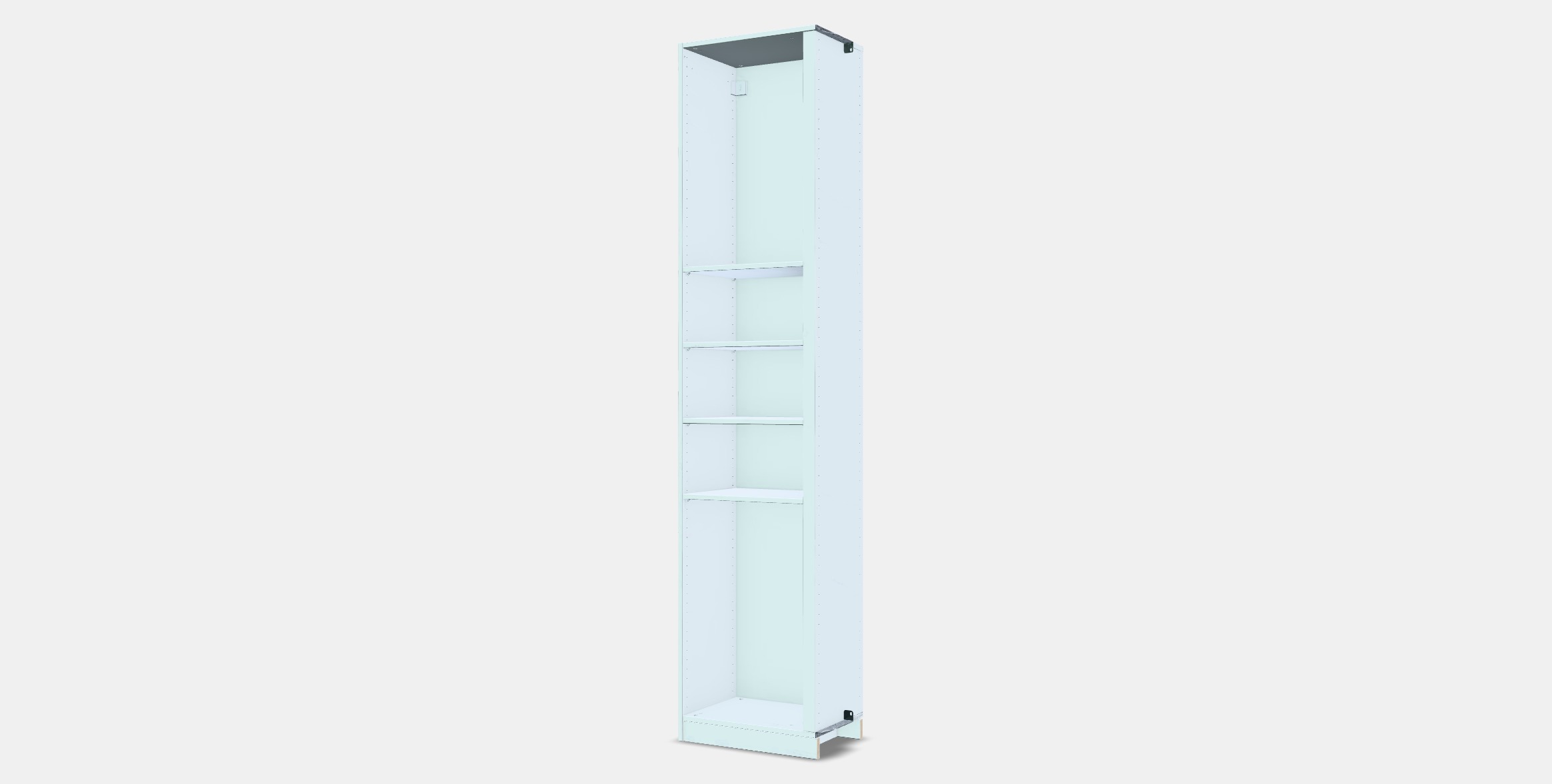 PAX Add-on corner unit with 4 shelves 7 3D model_12