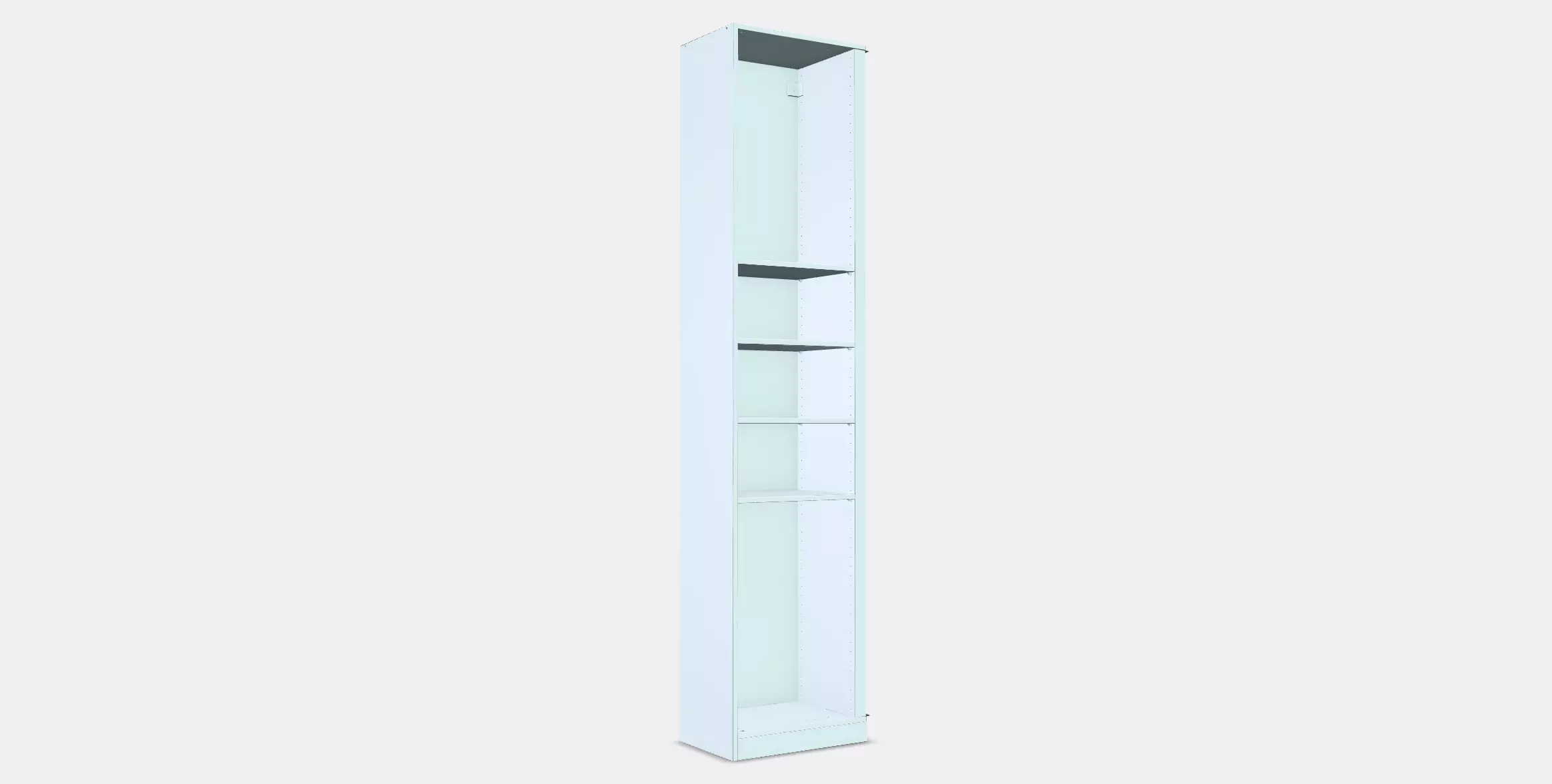 PAX Add-on corner unit with 4 shelves 7 3D model_0