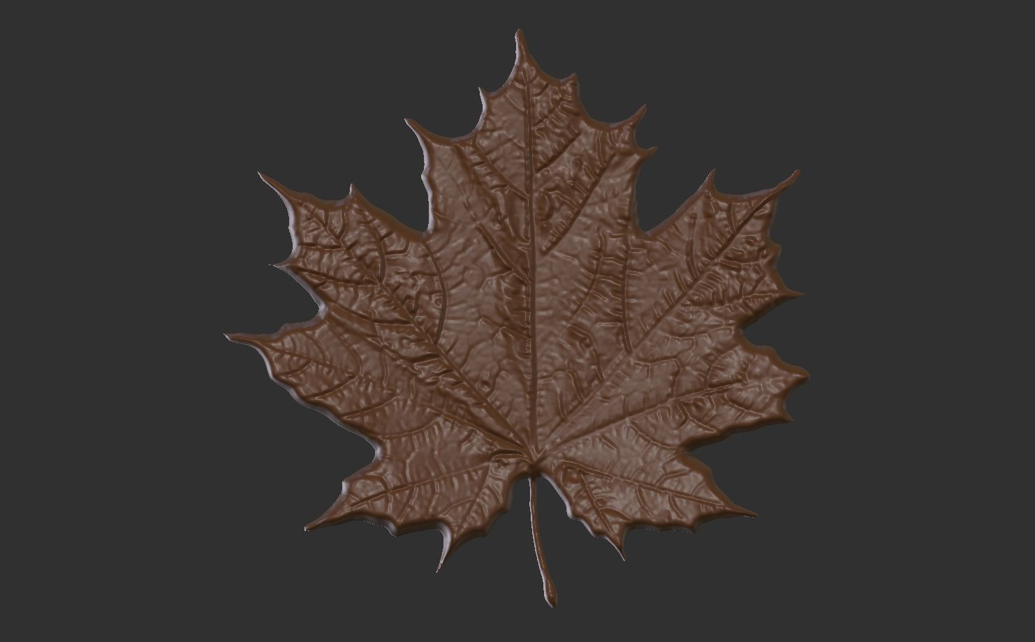 pumpkin leaf cnc  3D print model_8