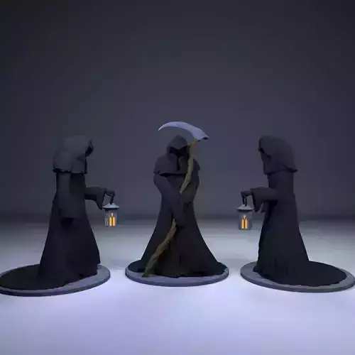 Grim Reaper and Light Keeper set 3D print model