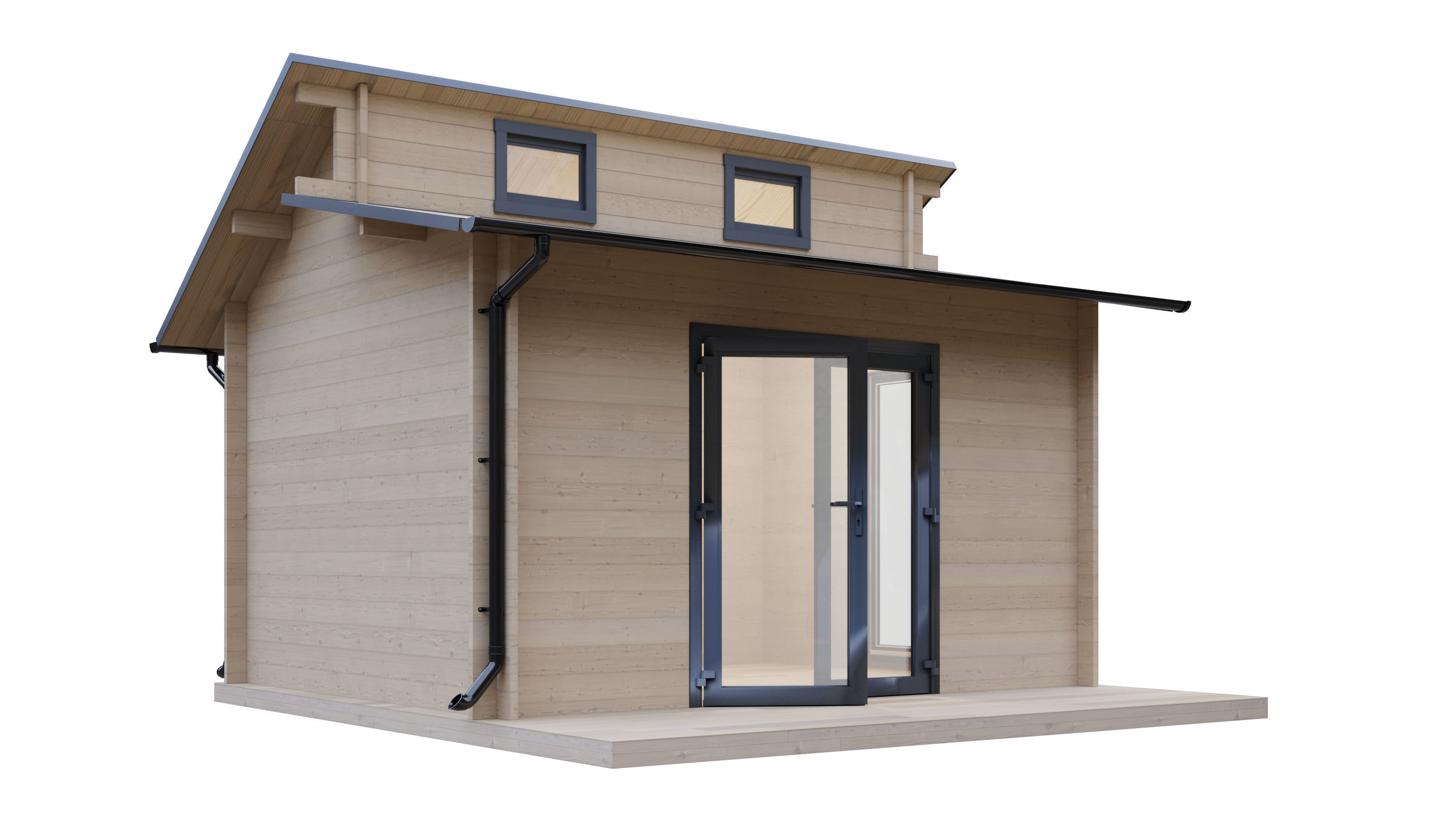 Cabin 04 -Little house 3D model_4