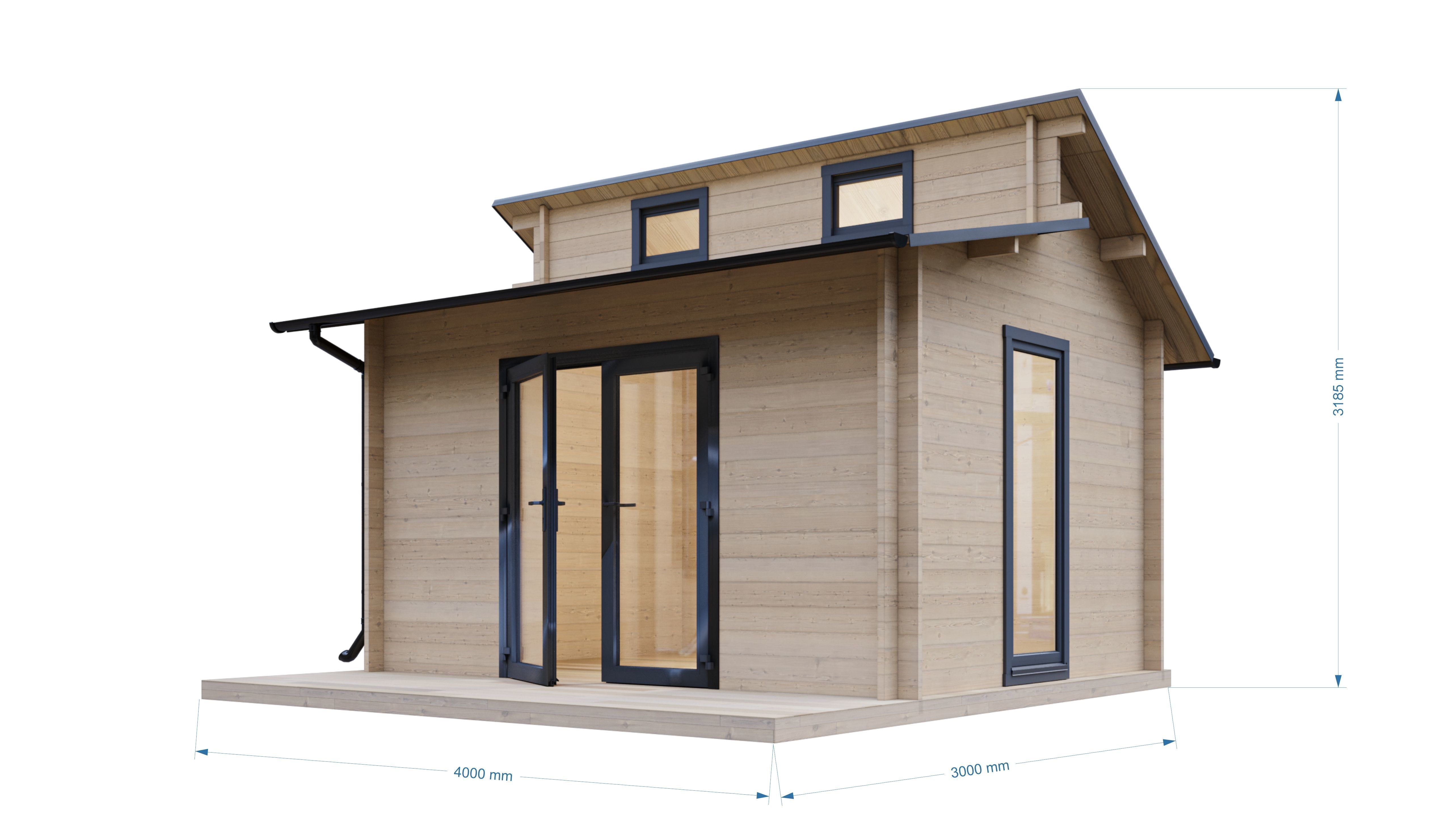 Cabin 04 -Little house 3D model_1