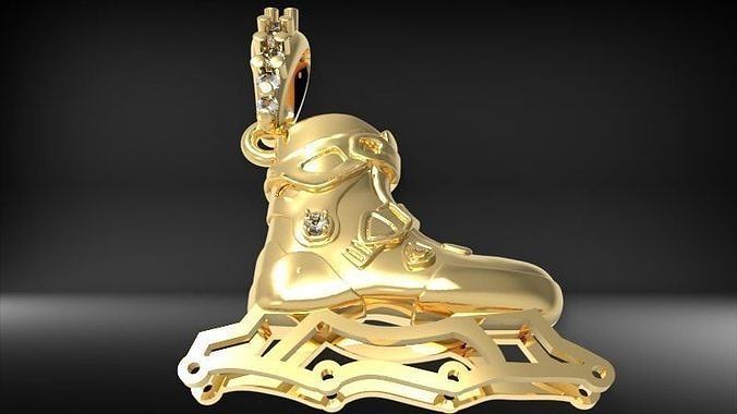 skate pendant 3D print model
