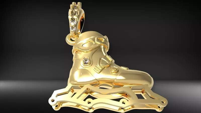 skate pendant 3D print model
