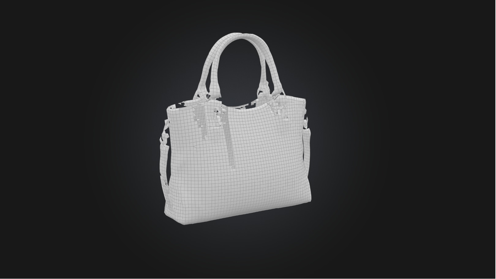 Bag model Low-poly 3D model_7