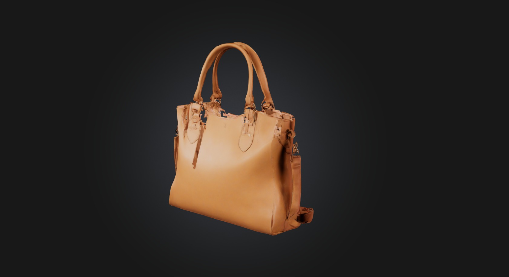 Bag model Low-poly 3D model_4