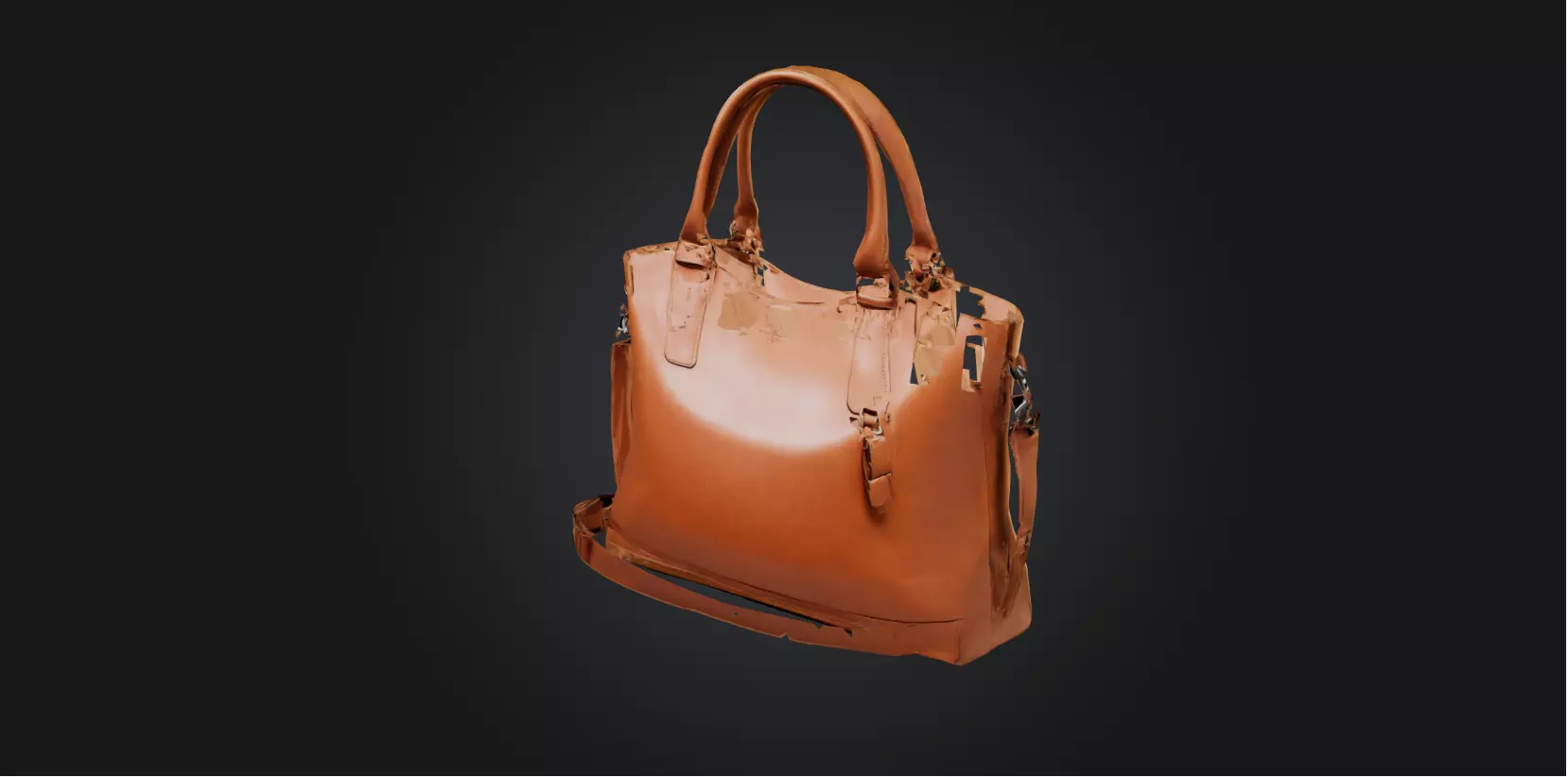 Bag model Low-poly 3D model_0