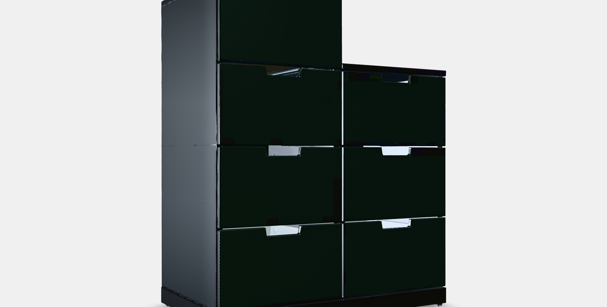 NORDLI Chest of 7 drawers 5 Low-poly 3D model_10
