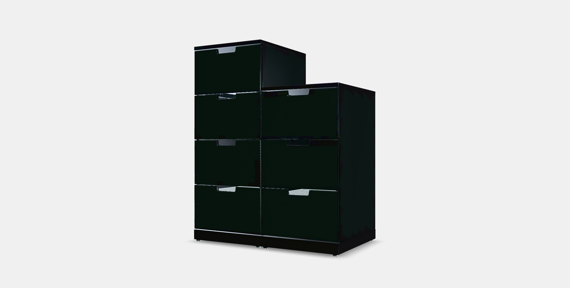 NORDLI Chest of 7 drawers 5 Low-poly 3D model_11