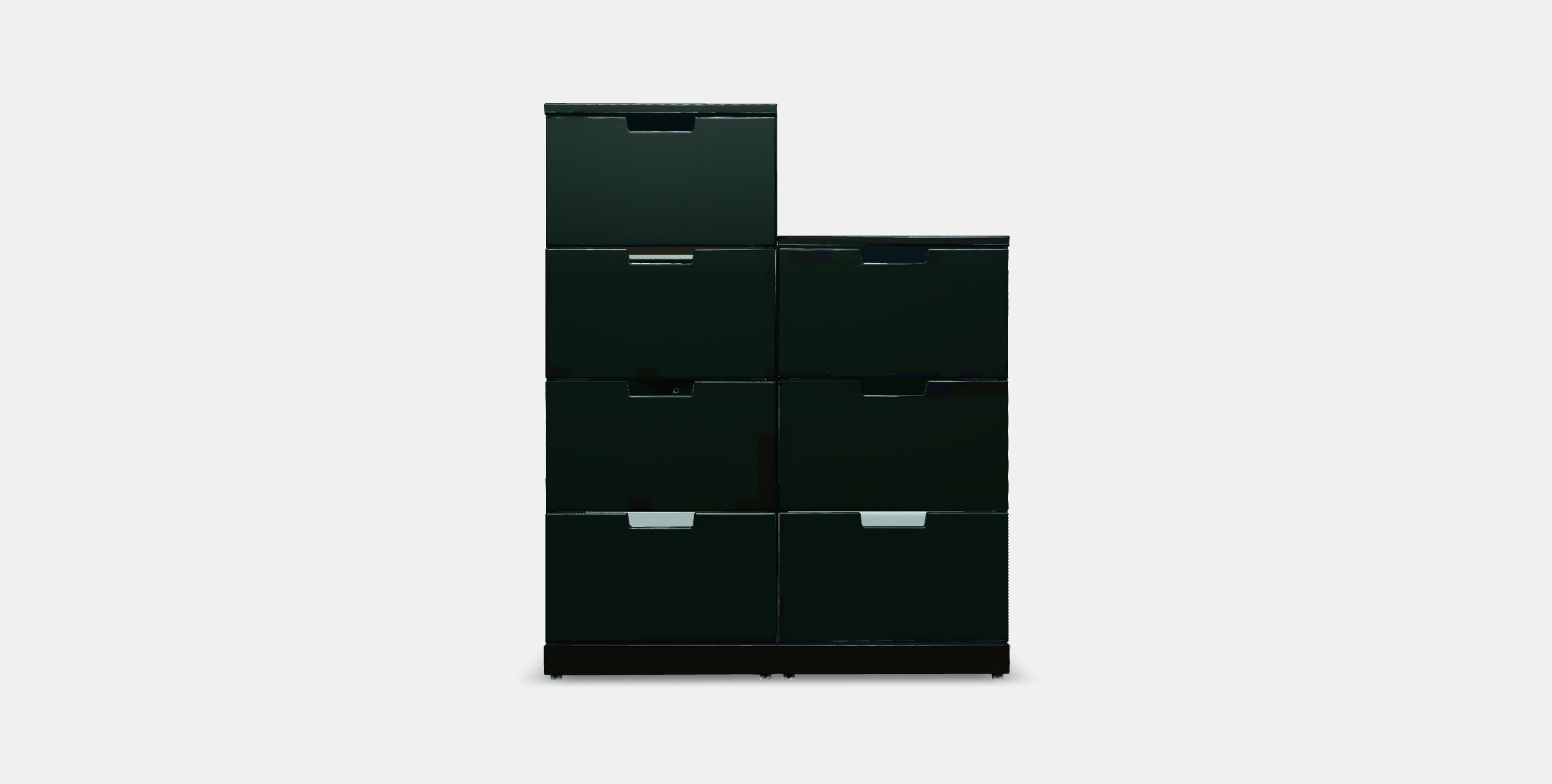 NORDLI Chest of 7 drawers 5 Low-poly 3D model_8
