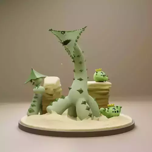 Cacturne beta 3D print