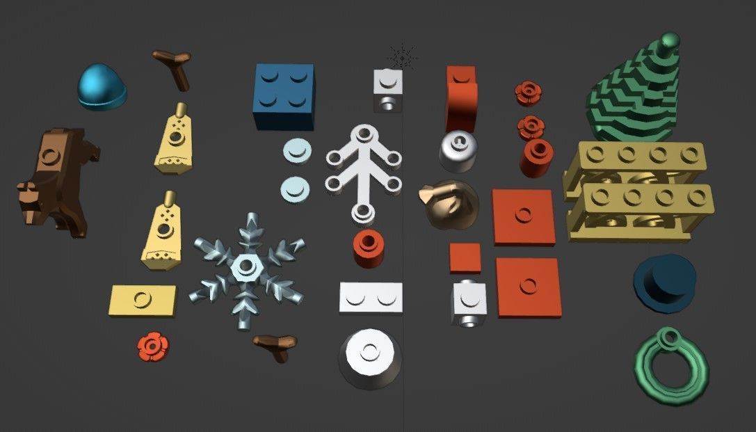 PixelBricks3D - Lego Christmas Accessories Collection  3D print model_5