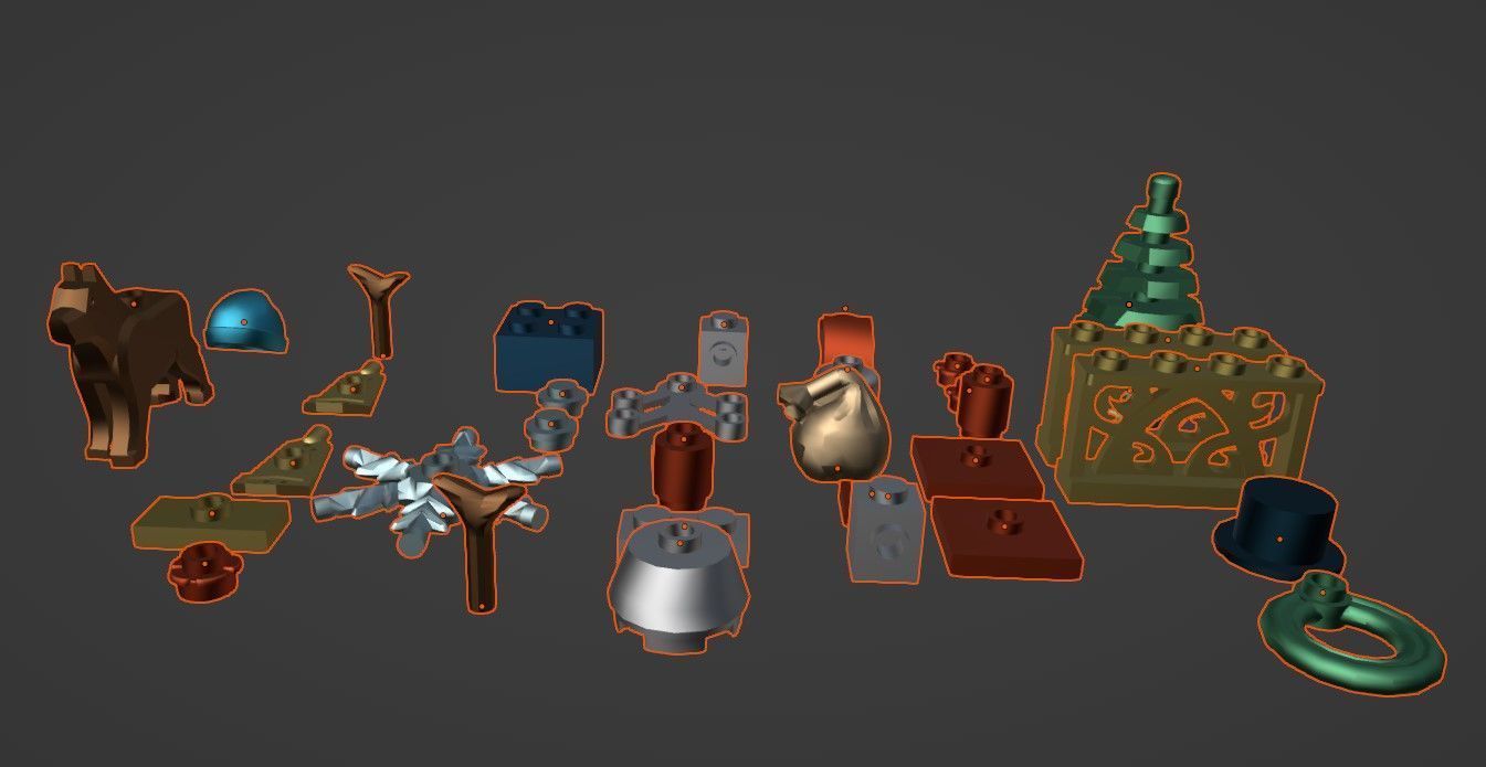 PixelBricks3D - Lego Christmas Accessories Collection  3D print model_4