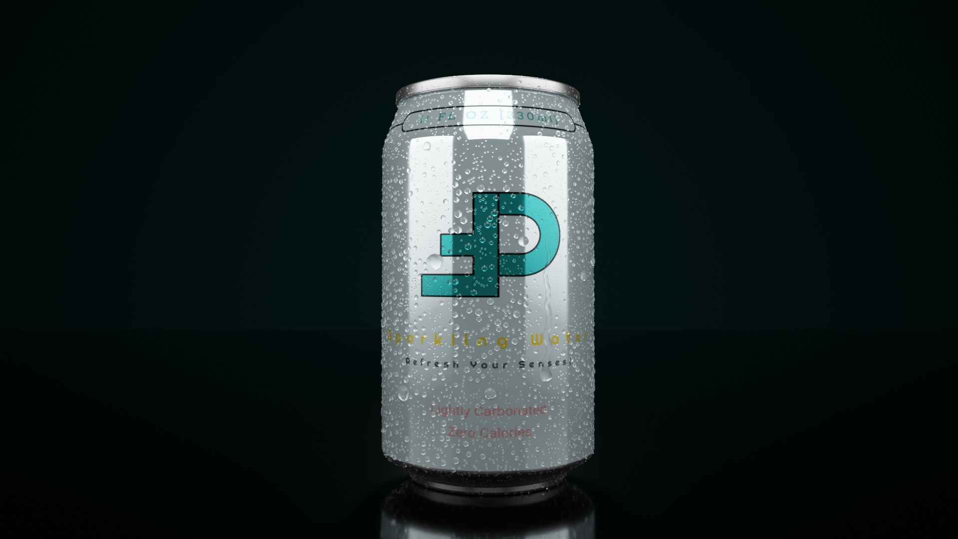 Regular Beverage Cans Set Open and Closed Tabs with Droplets 3D Model Collection_7