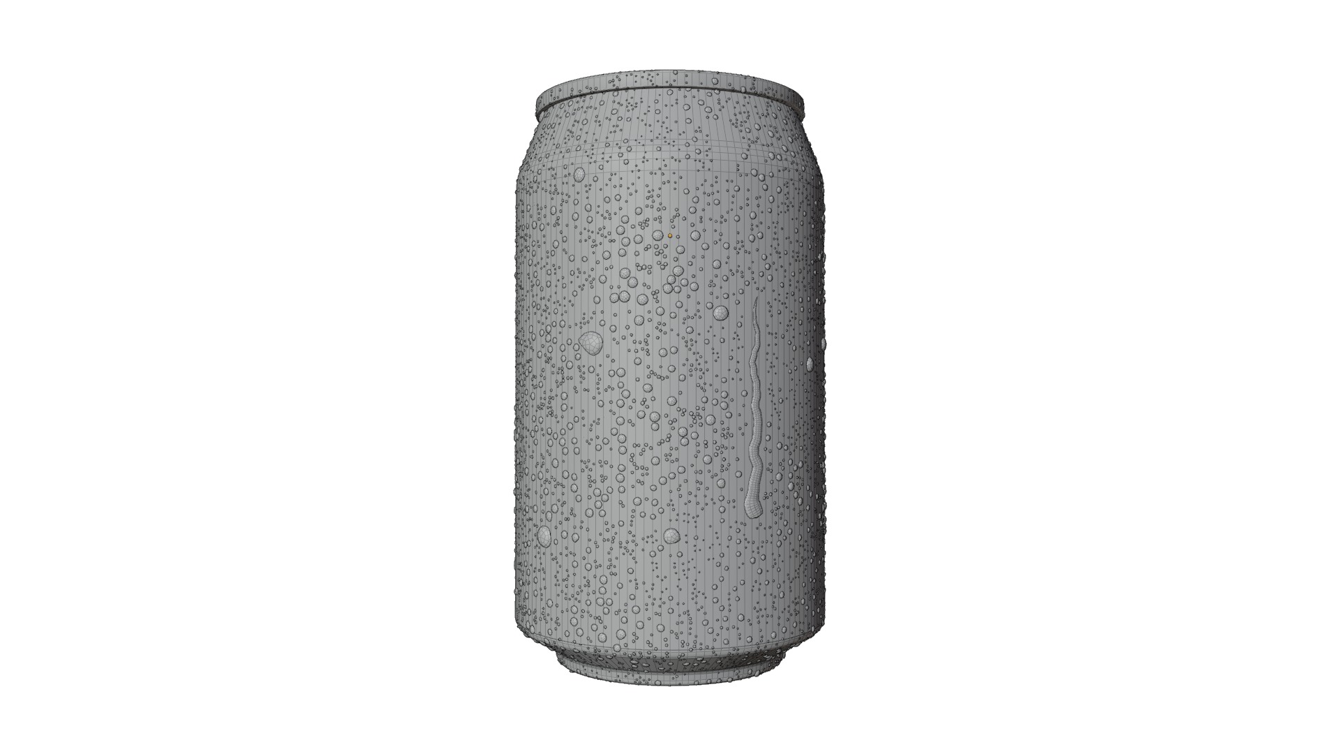 Regular Beverage Cans Set Open and Closed Tabs with Droplets 3D Model Collection_13