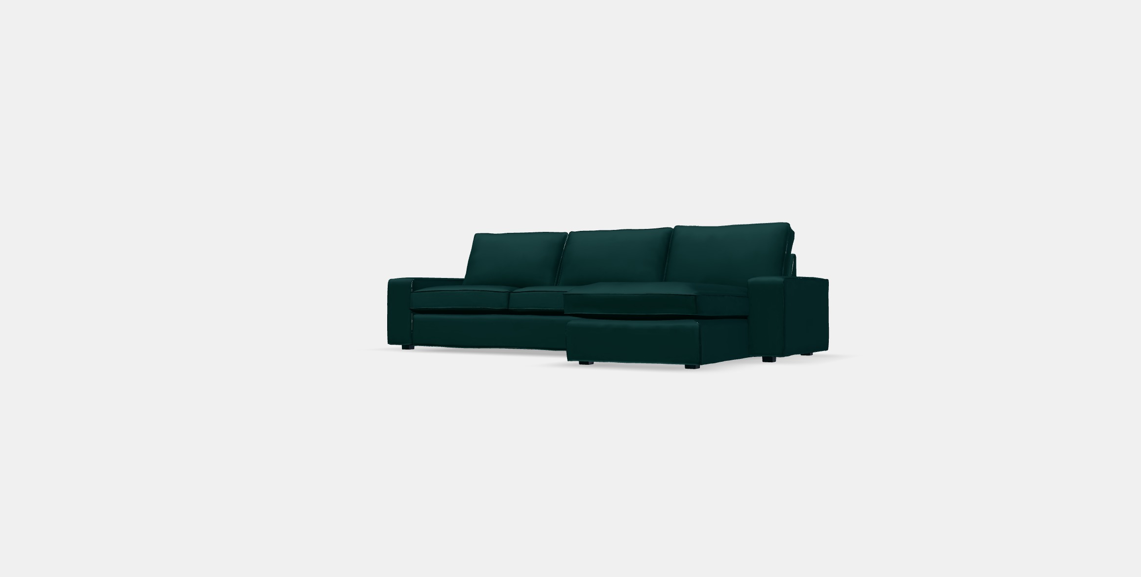 KIVIK 3-seat sofa with chaise longue 1 Low-poly 3D model_12