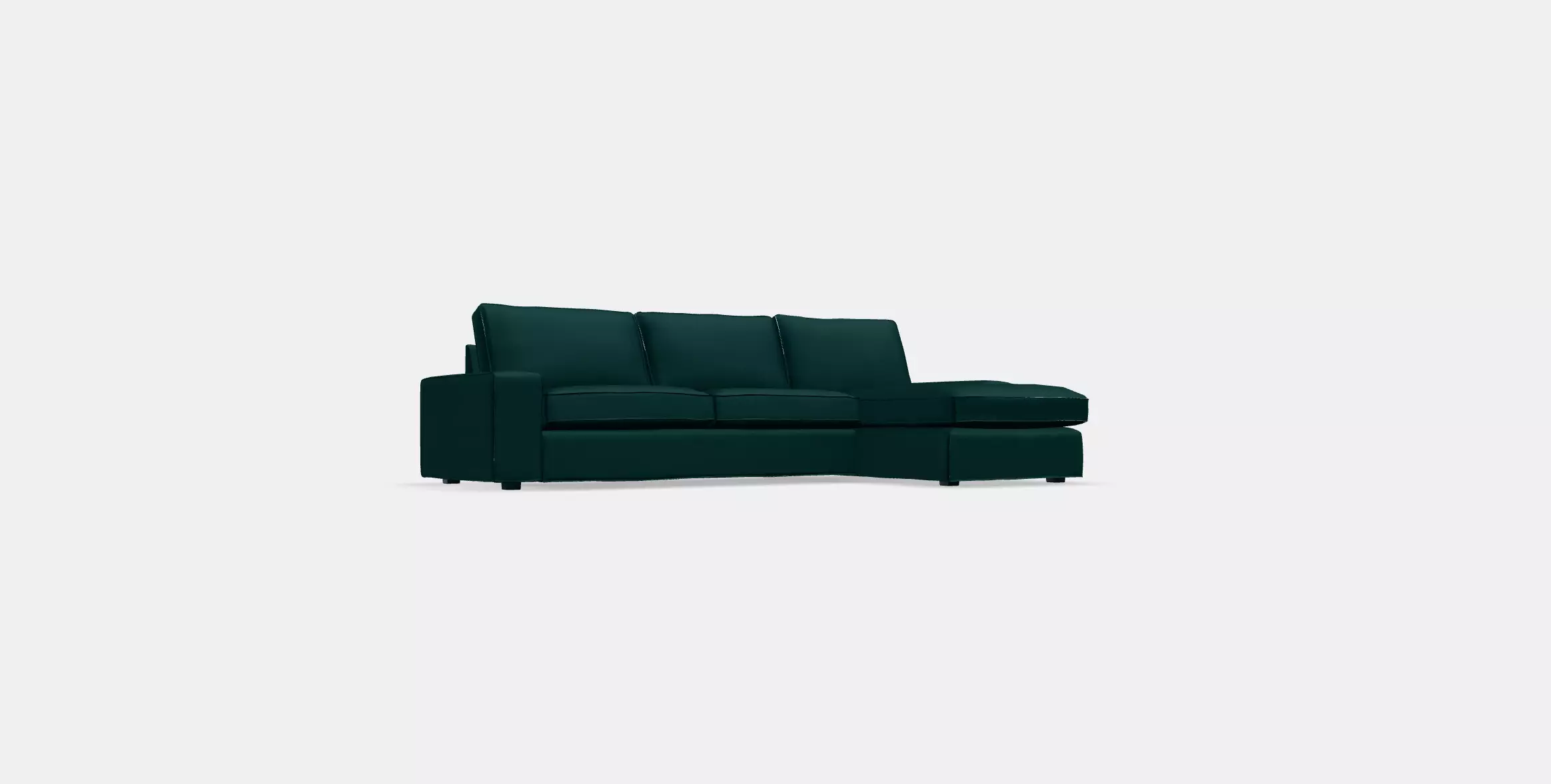 KIVIK 3-seat sofa with chaise longue 1 Low-poly 3D model_0