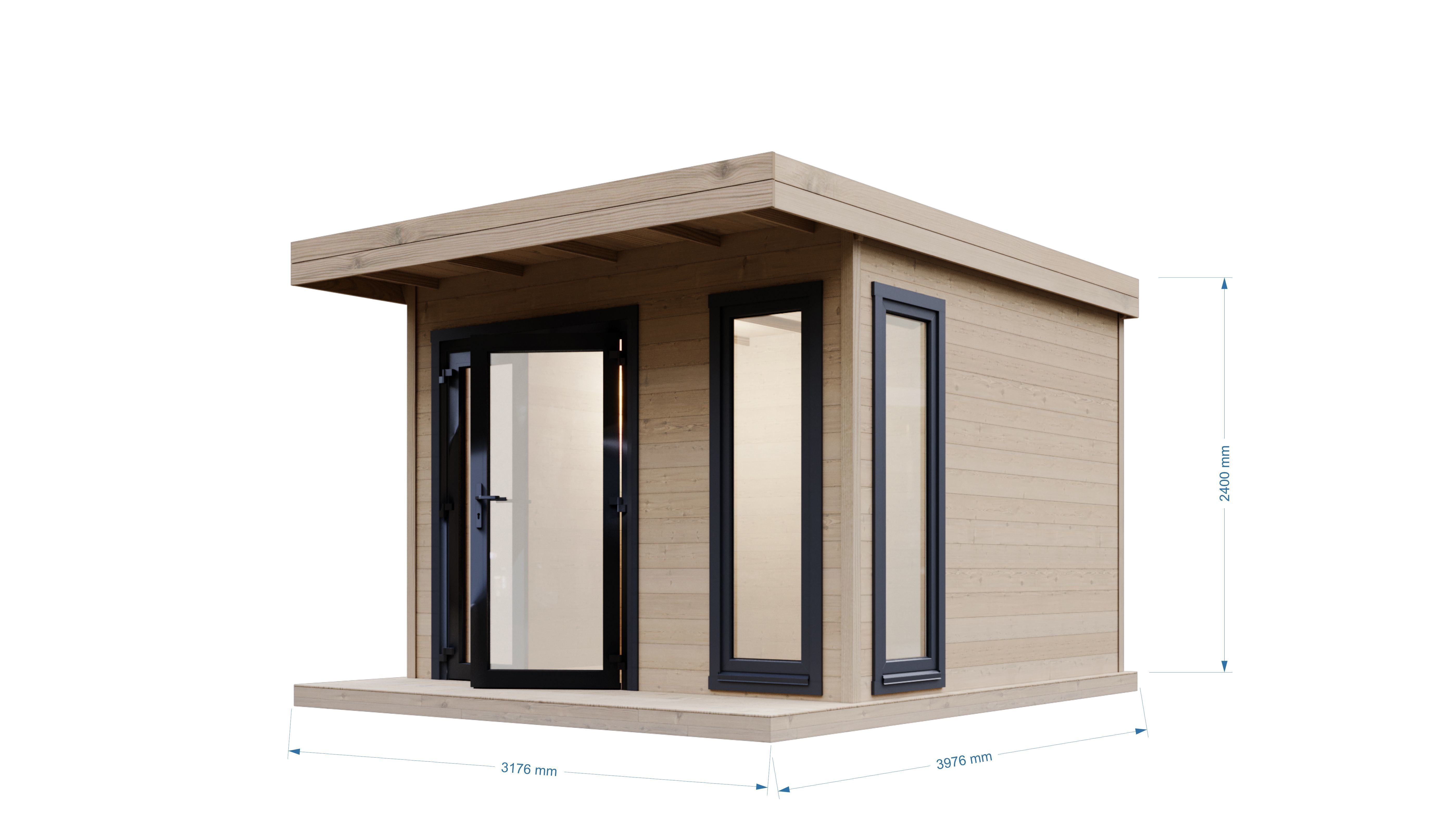 Small wooden cabin  3D model_3