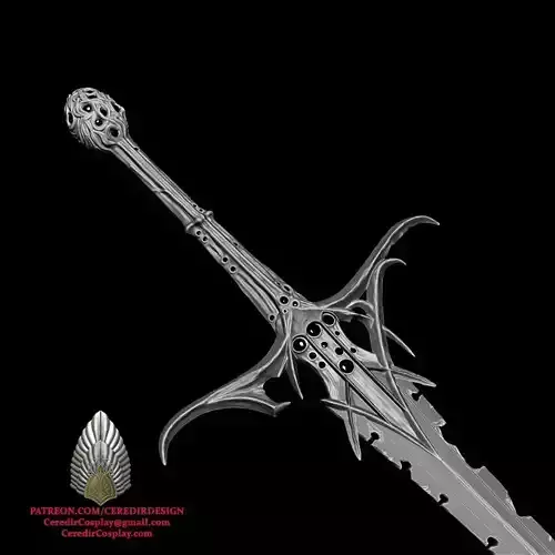 Sword of Adar Rings of Power 3D DIGITAL DOWNLOAD