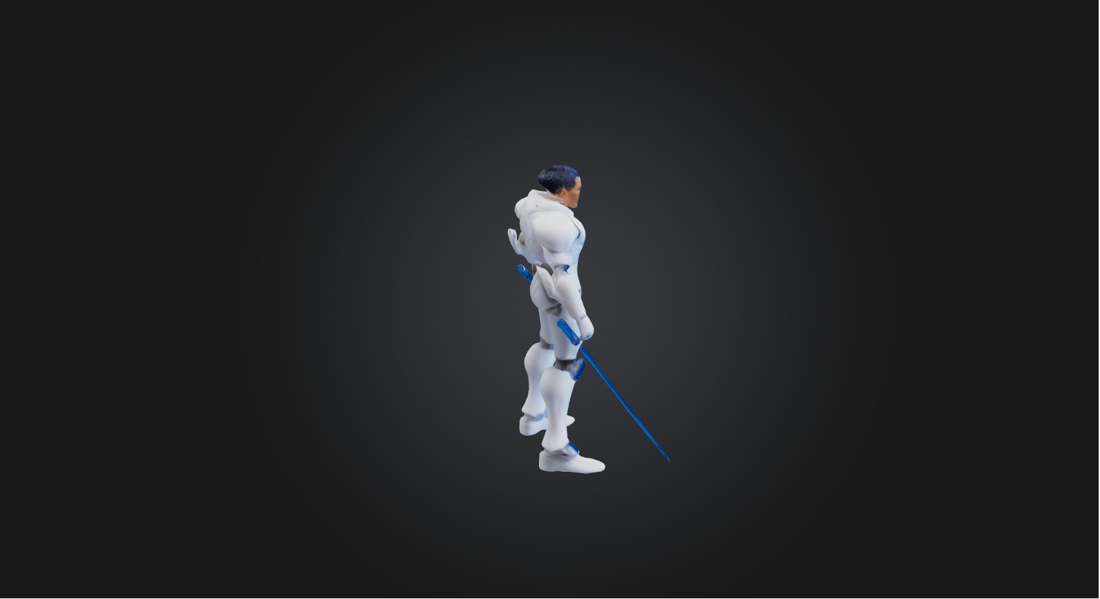 Action figure Low-poly 3D model_1