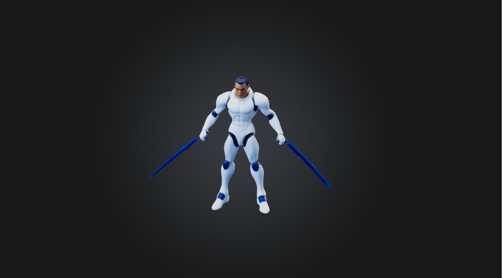 Action figure Low-poly 3D model_5